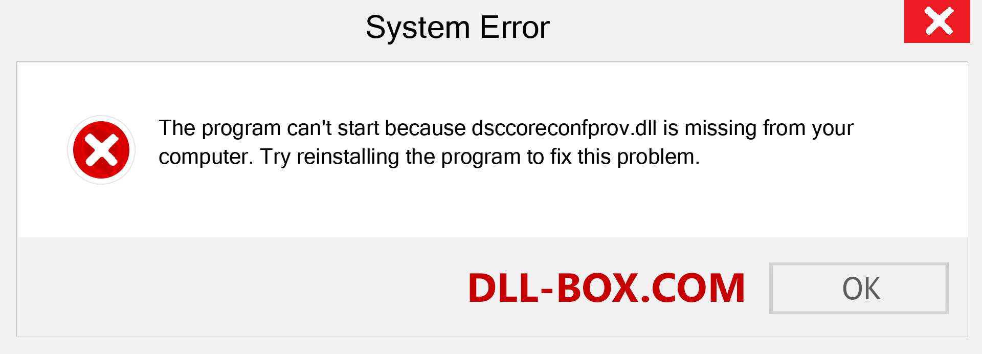  dsccoreconfprov.dll file is missing?. Download for Windows 7, 8, 10 - Fix  dsccoreconfprov dll Missing Error on Windows, photos, images